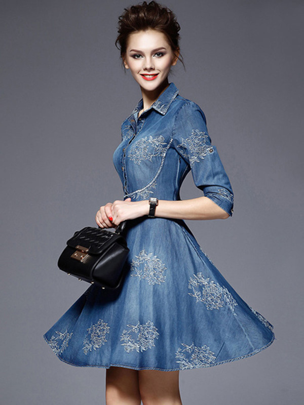 denim frock for womens