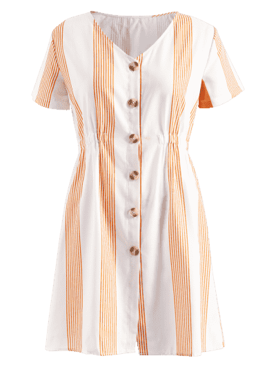 button up a line dress