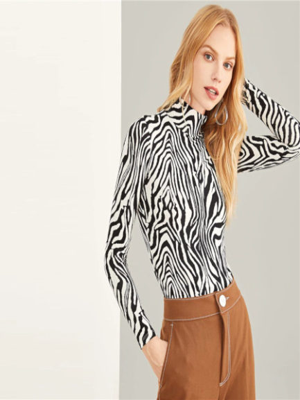 Zebra Print Pullovers - Power Day Sale