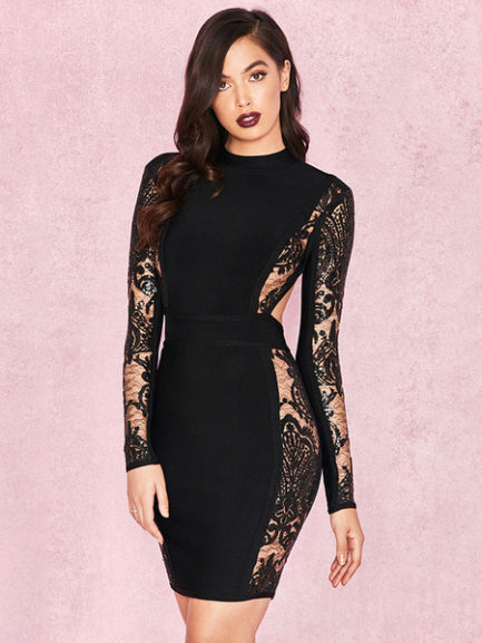 Backless Women Long Sleeve Sexy Party Bodycon Dress - Power Day Sale