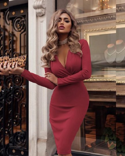 Elegant Cocktail Nightclub Party Dress - Power Day Sale