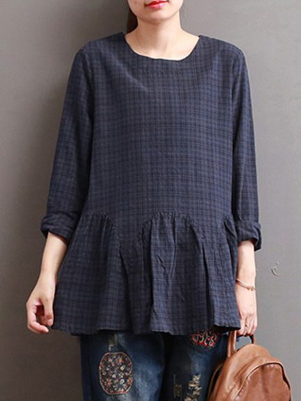 Ruffled Loose Baggy Tops Blouse - Power Day Sale