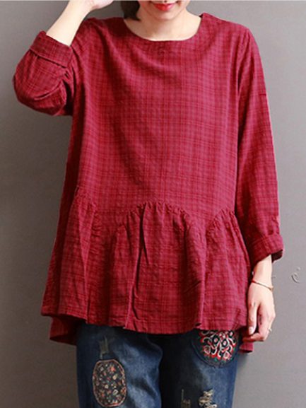 Ruffled Loose Baggy Tops Blouse - Power Day Sale