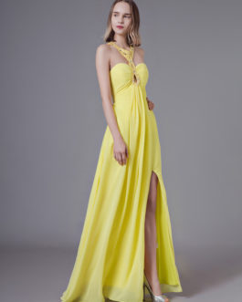 Daffodil Prom Long Sexy Floor Length Formal Party Dress