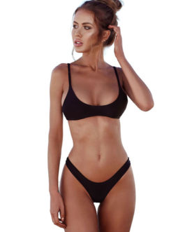 Bikini Swimsuit Straps Sleeveless Sexy 2 Piece Women Bathing Suits