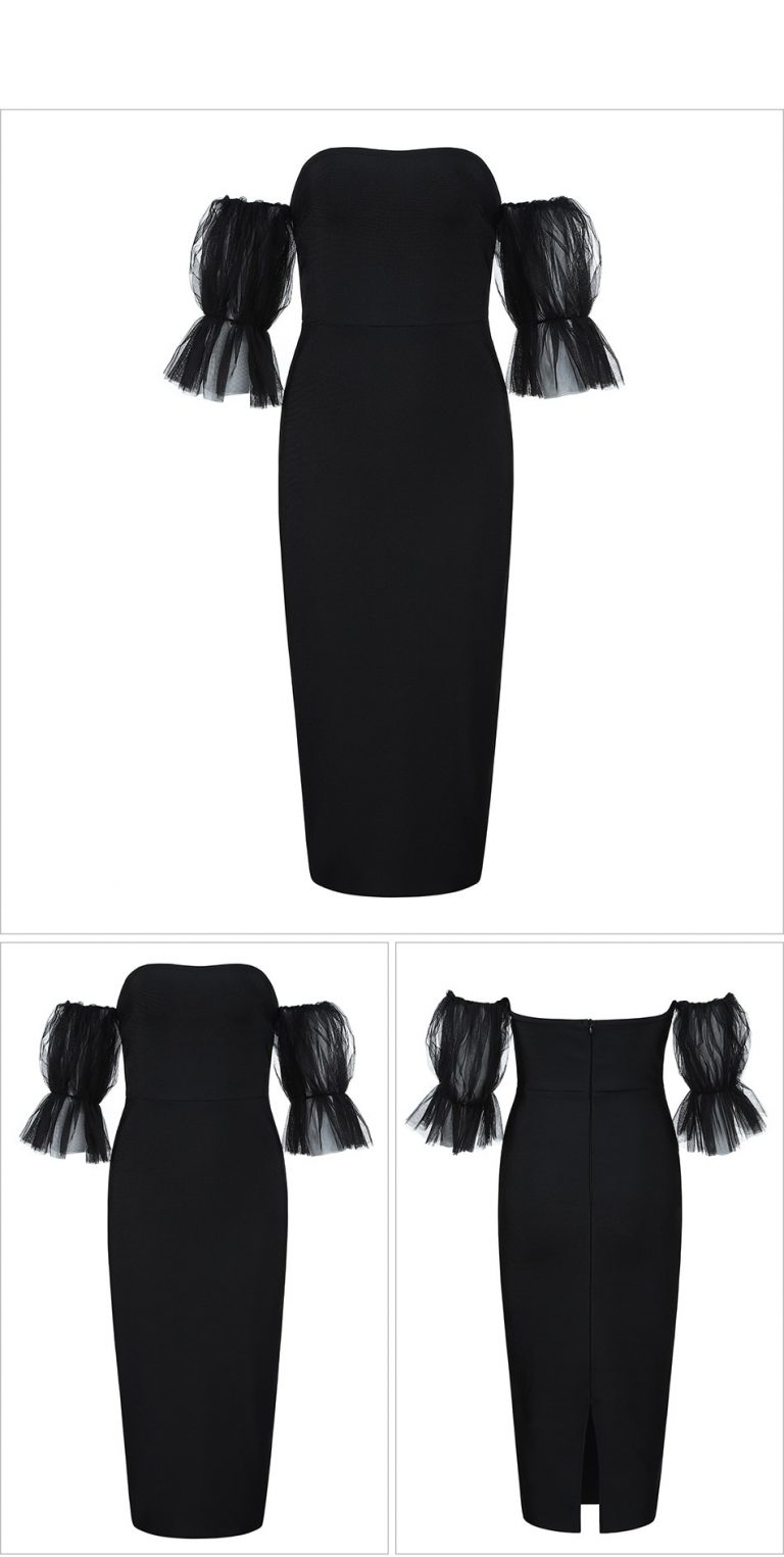 New Bodycon Lace Bandage Vestido Sexy Off Shoulder Club Women Party ...