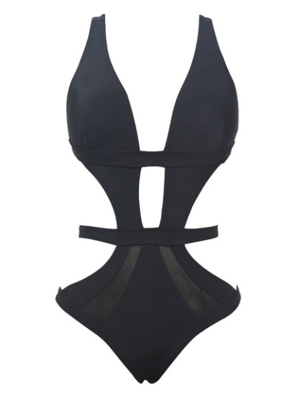 One Piece Swimsuit Monokini Sexy Cut Out Bathing Suit For Women - Power ...
