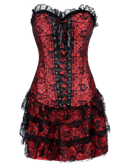 Layered Lace Jacquard Corsets - Power Day Sale