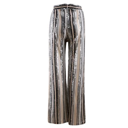 Women Runway Sequined Evening Party Club Pants Trousers - Power Day Sale