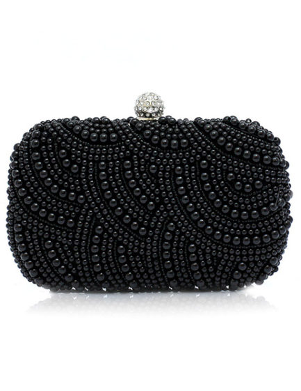 Pearls Clutch Evening Purse Bridal Beaded Great Gatsby Handbags - Power ...