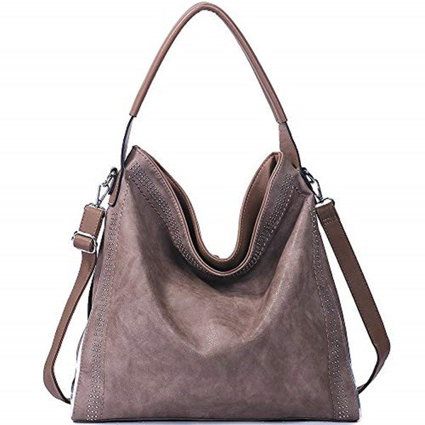 Rivet Large Capacity Handbag PU Leather Shoulder Bag - Power Day Sale