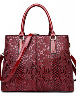 Elegant Glossy Patent Leather Handbag Shoulder Bag Crossbody Bag For Women