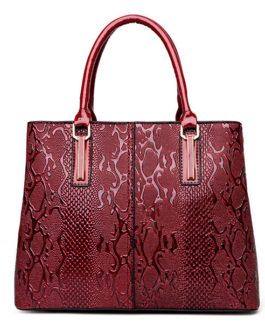 Elegant Glossy Patent Leather Handbag Shoulder Bag Crossbody Bag For Women