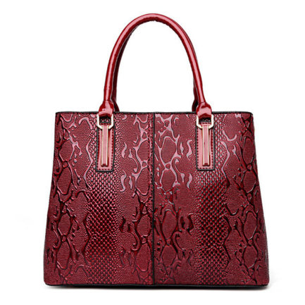 Elegant Glossy Patent Leather Handbag Shoulder Bag Crossbody Bag For ...