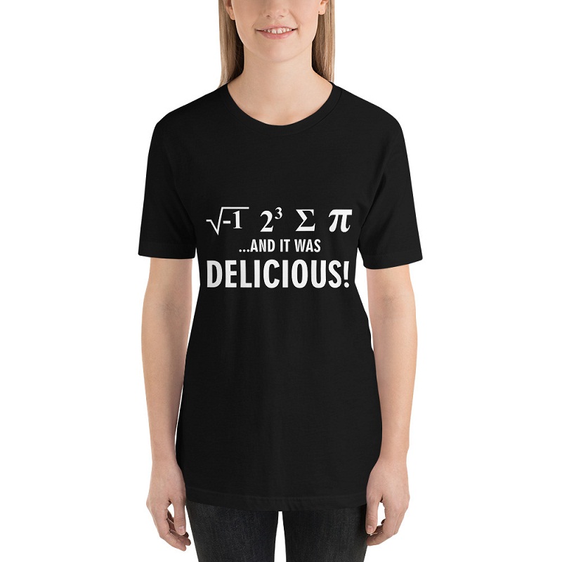 Math it was delicious short sleeve t-shirt