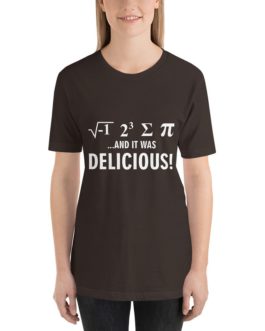 Math it was delicious short sleeve t-shirt