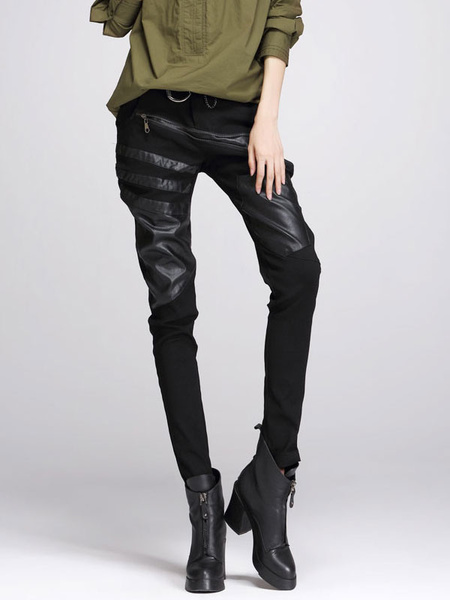 Skinny Pants With Zipper - Power Day Sale
