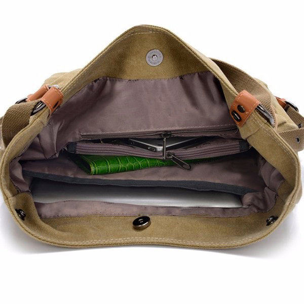 Casual Large Capacity Women's Handbag Canvas Shoulder Bag For