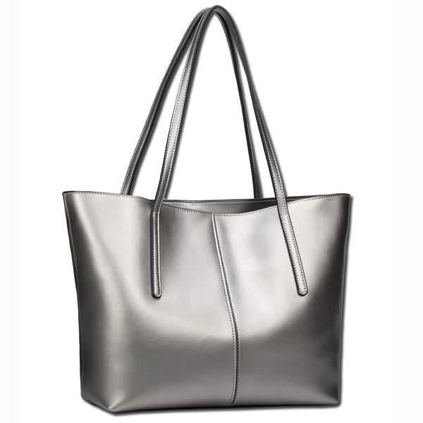 Women Geunine Leather Handbag Retro Shoulder Bag High-end Leather Tote ...