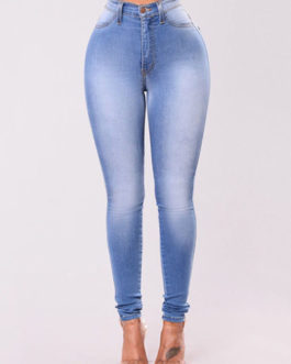 Women High Waist Denim Skinny Jean Pants