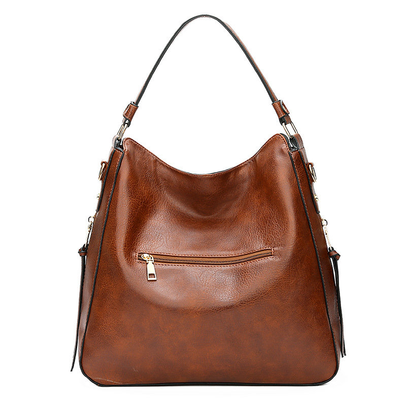 Wholesale High Quality PU Leather handbag Mini Tote Bag Women handbags with  tassel From m.