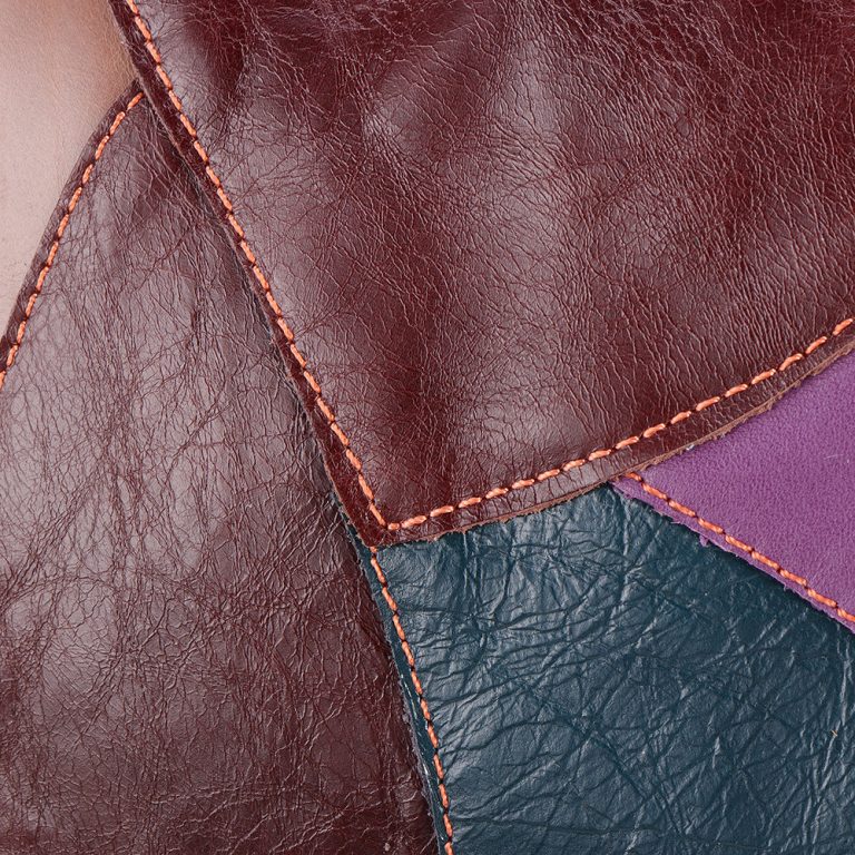 Patchwork Genuine Leather Tote Bags Large Capacity Handbags Power Day