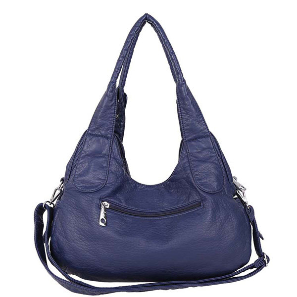 Women Soft Leather Durable Metal Handbag Crossbody Bag - Power Day Sale