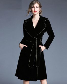 Elegant Velvet long Sleeve party dress