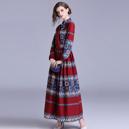 Fashion Bow Pleated Maxi dress - Power Day Sale