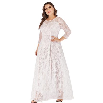 Plus size lace evening Party vestidos long maxi dress - Power Day Sale