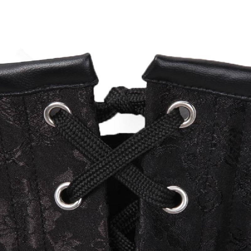 Sexy Clasp Fasteners Punk Black Corset - Power Day Sale