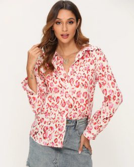 Turn Down Collar Plus Size Office Shirt Top