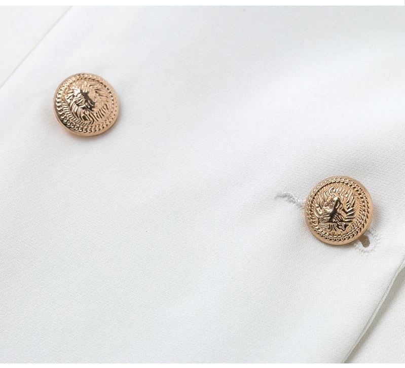 Steet Wear Elegant buttons Casual Long Sleeve Office Ladies Blazer ...