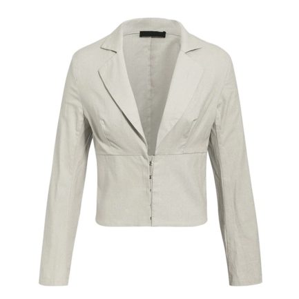 Fashion buttons Long sleeve high waist female blazer - Power Day Sale