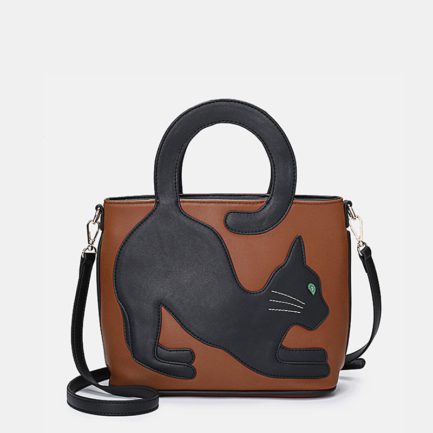 Women Cat Pattern Handbag Crossbody Bag - Power Day Sale