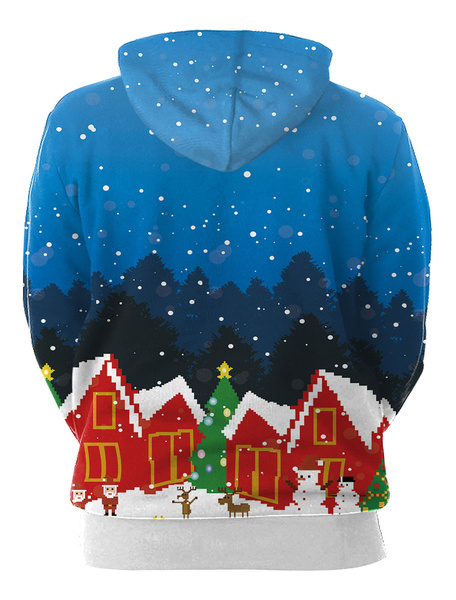 Christmas Pullover 3D Print Oversized Hooded Sweatshirt - Power Day Sale