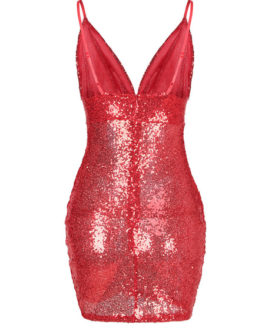 Sexy Party Glitter Sequins Pencil Dress