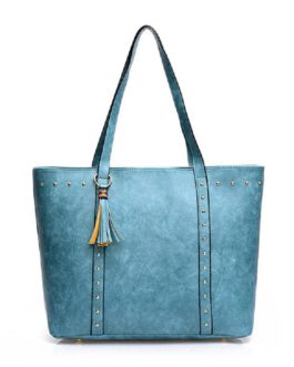 Women Tassel Large Capacity Tote Handbags Shoulder Bags