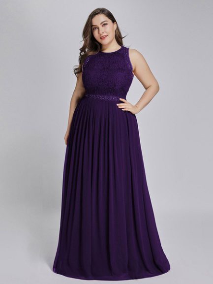Bridesmaid Dress A Line Floor Length Backless Lace Prom Dress Formal ...