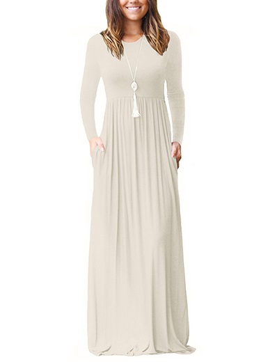Long Sleeve Casual Attire Maxi Dress - Power Day Sale