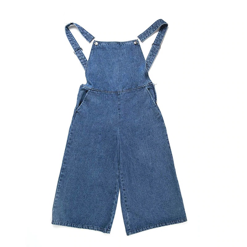 Loose Pant Cotton Washed Denim Dungaree - Power Day Sale