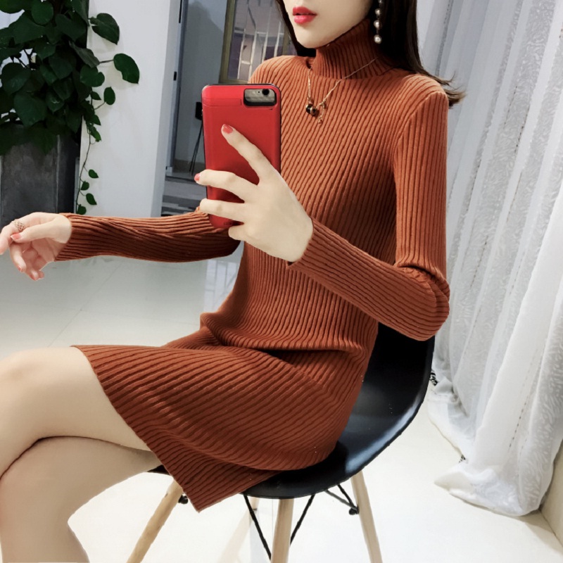 Turtleneck Warm Korean  Style  Minimalist  Casual Sweater 