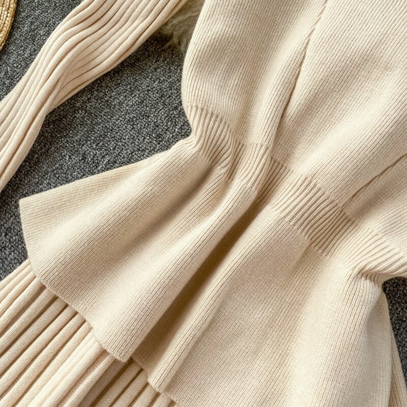 Elegant Vest Lace Patchwork Bottom Dress Set - Power Day Sale