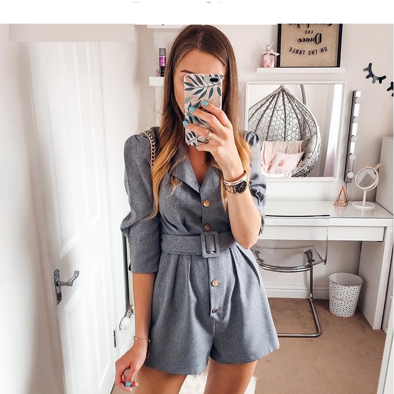 blazer jumpsuit short