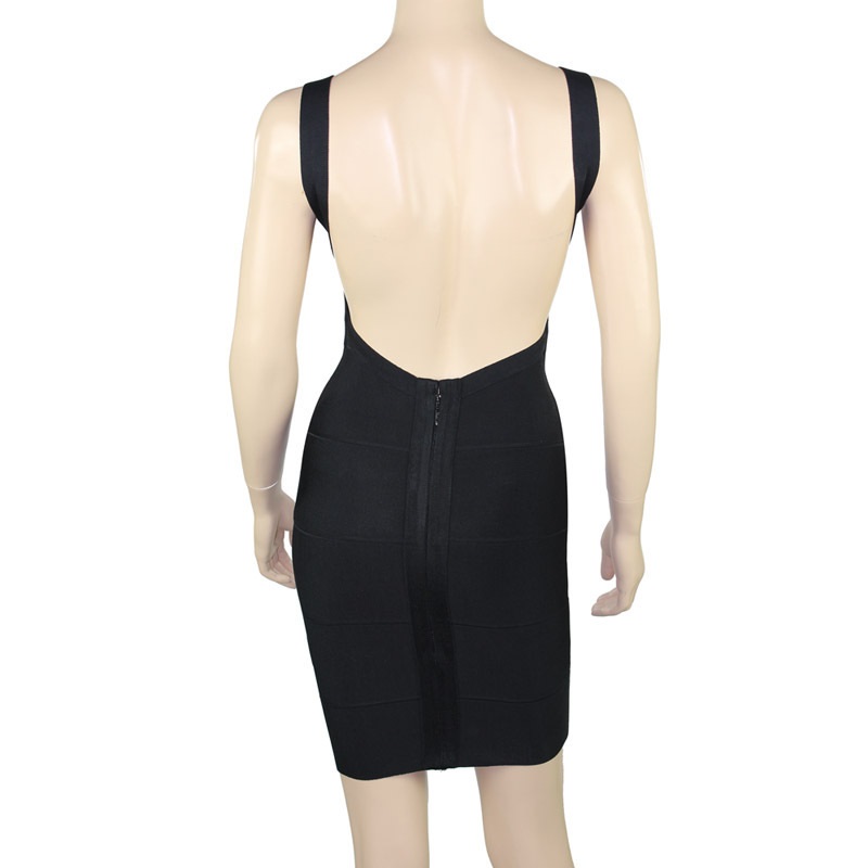 Backless Sexy HL Bandage Night Club Party Mini Dress - Power Day Sale