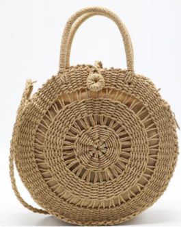 Big Circular Straw Beach Handmade Bags For Women