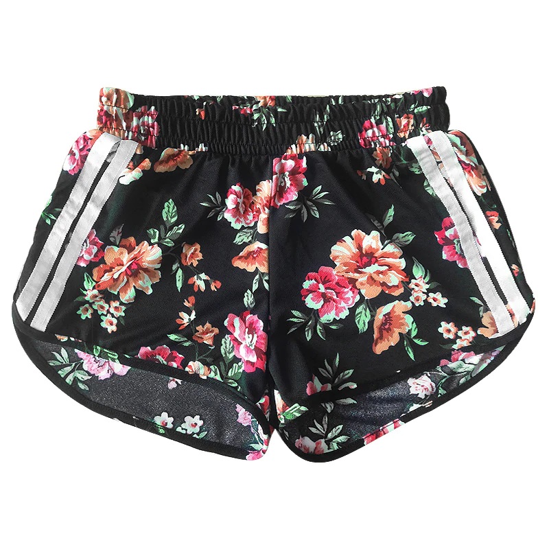 Floral Printed Yoga Bottom Sport Shorts