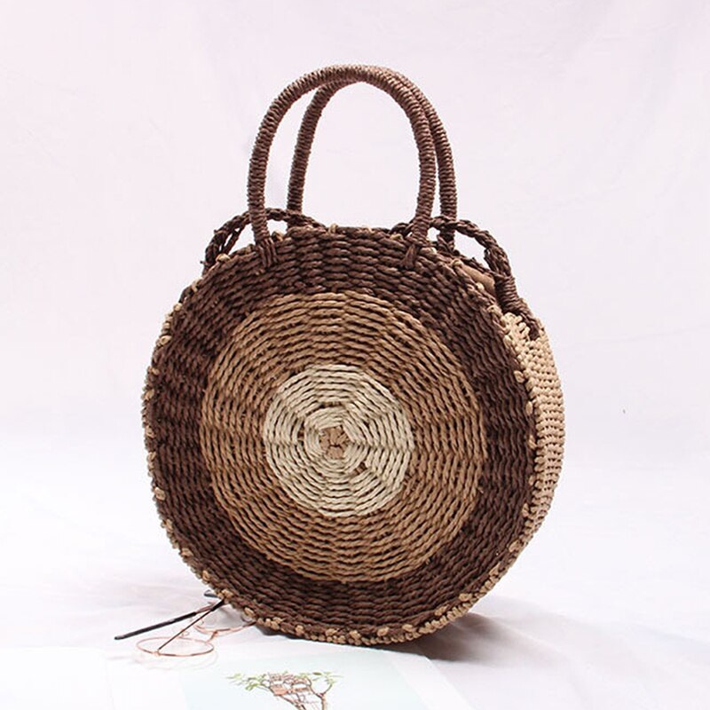 Fresh Rattan Woven Straw Rope Knitted Beach Bag - Power Day Sale