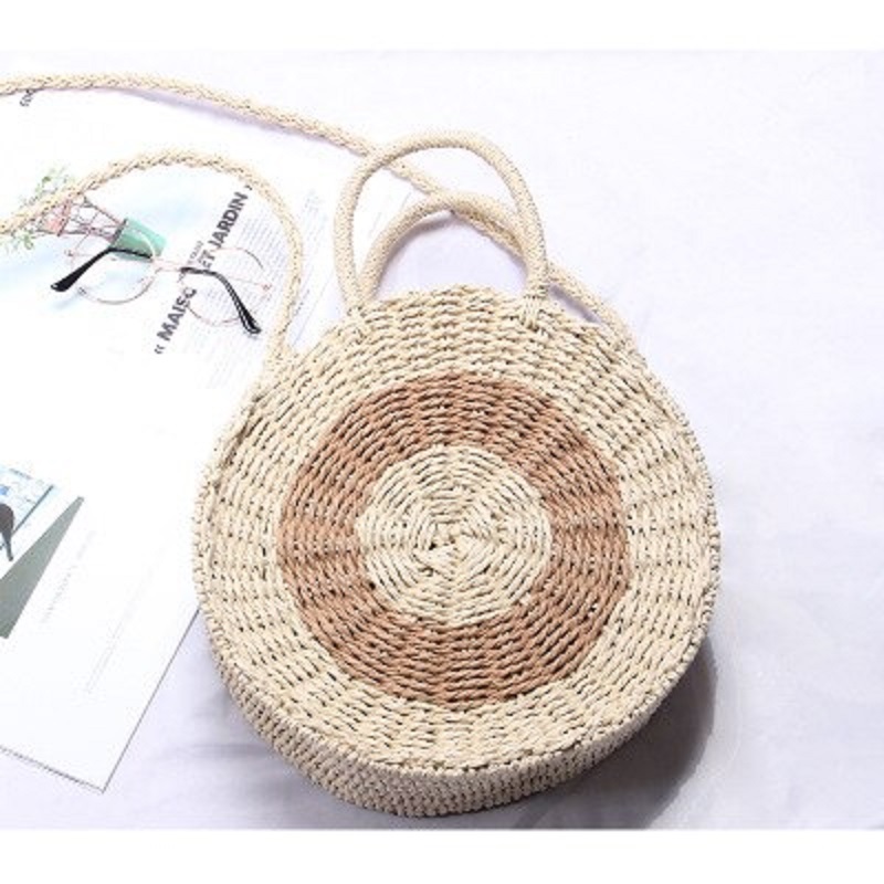 Fresh Rattan Woven Straw Rope Knitted Beach Bag - Power Day Sale