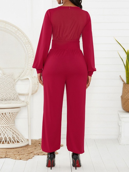 Long Sleeves Cotton Blend Straight One Piece Outfit - Power Day Sale